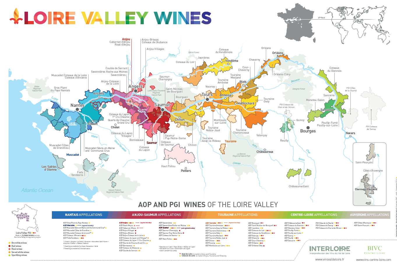 Loire Valley Wine Region Map | My XXX Hot Girl